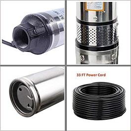 4 inch submersible well pump deep well pump has 33ft power cord