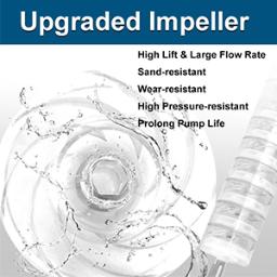 submersible well pumps have large flow and high head lift feature