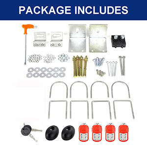 Gate Slider Kit Package Include