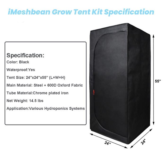 IMESHBEAN GROW TENT KIT SPECIFICATION IMESHBEAN GROW TENT KIT SPECIFICATION