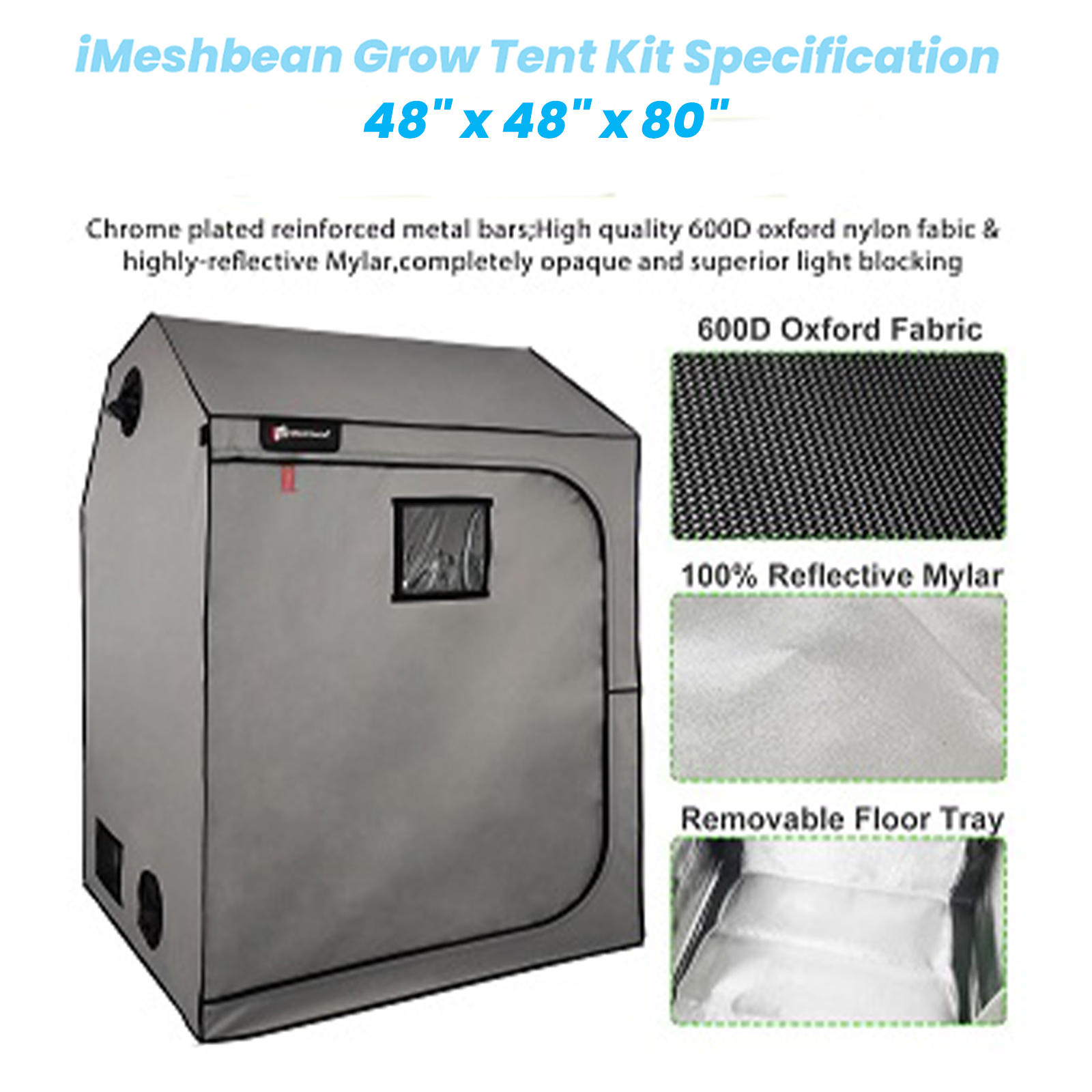 iMeshbean Grow Tent Kit Specification iMeshbean Grow Tent Kit Specification