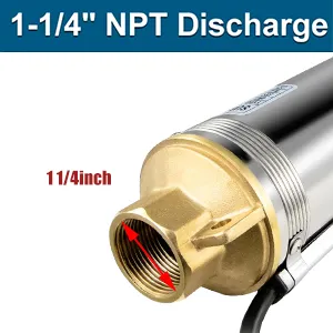 1 1/4inch NPT size 1 1/4inch NPT size