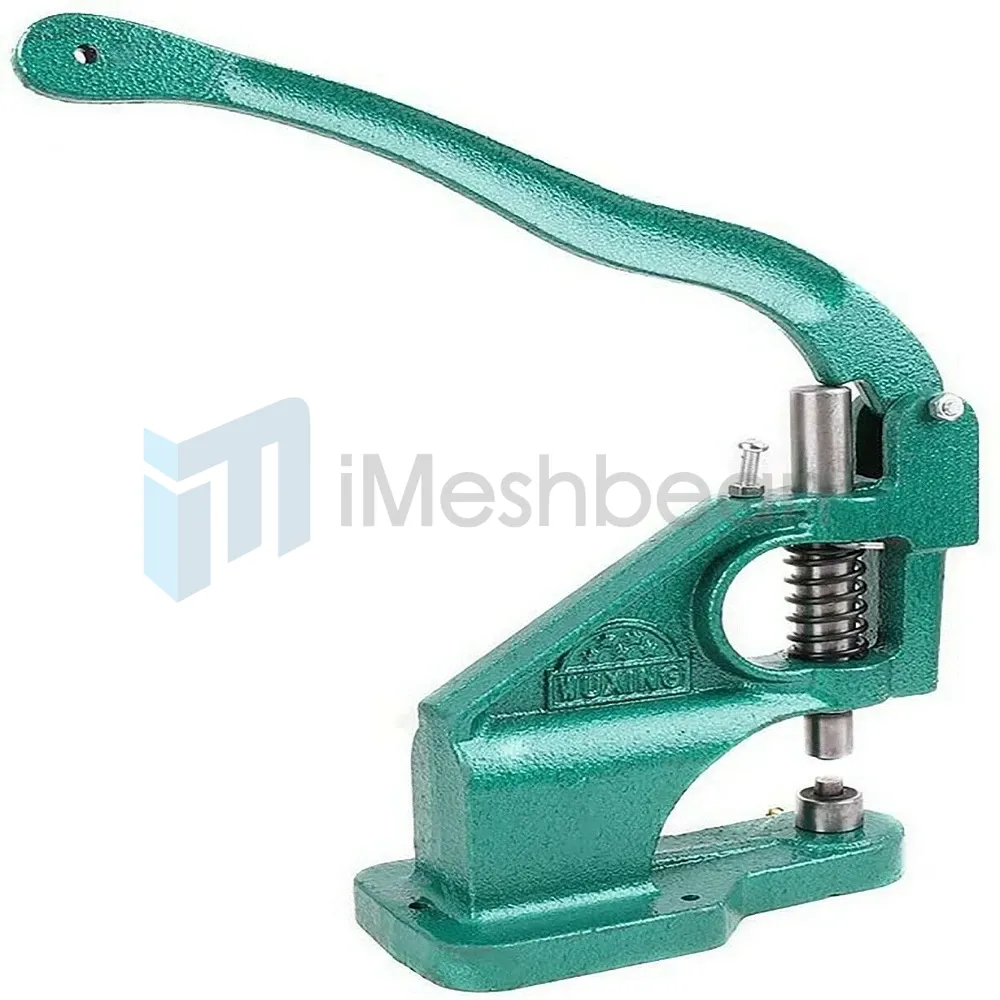 Grommet Eyelet Hole Punch Machine Hand Press Tool Banner Bag+3 Dies+1500Grommets