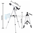 700mm Astronomical Telescope Refractor High Tripod 24-234X for Moon Star Watch