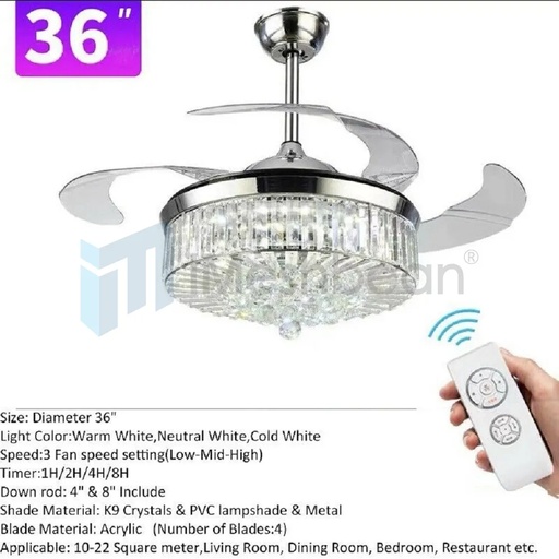 Invisible Ceiling Fan Light