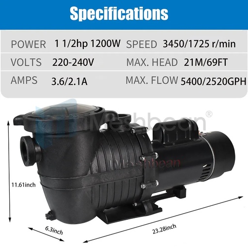 swimming pool pump