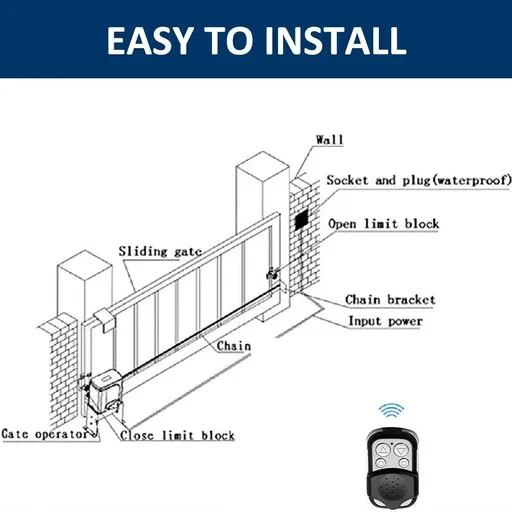 3100LBS Sliding Gate Opener