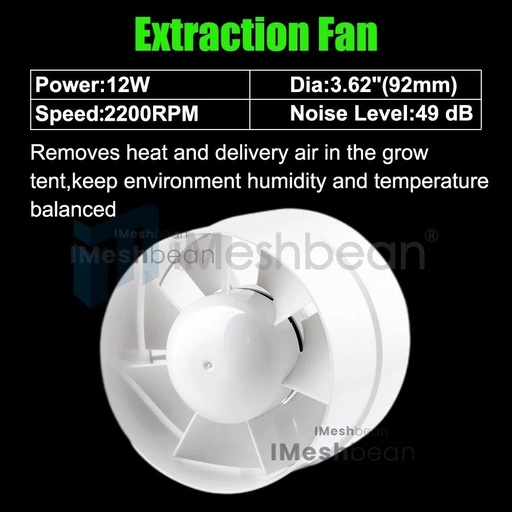 extraction fan for grow tent
