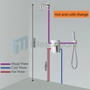 12"Shower Faucet Set System Rainfall Shower Head Combo w/Mixer Valve Kit Wall Mount