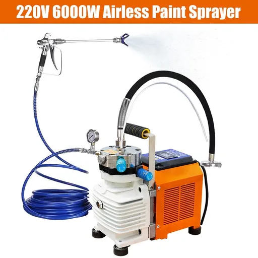 6000W High Pressure Airless Paint Sprayer High Efficiency Power Painting 220V