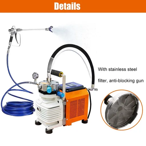 6000W High Pressure Airless Paint Sprayer High Efficiency Power Painting 220V