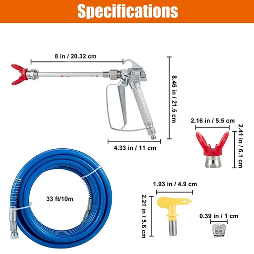 6000W High Pressure Airless Paint Sprayer High Efficiency Power Painting 220V