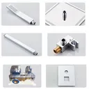 8"Shower Faucet Set System Rainfall Shower Head Combo w/Mixer Valve Kit Wall Mount