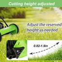 Reel Lawn Mower,16 inch,5 Blades,9-Position Height Adjustment w/Grass Catcher