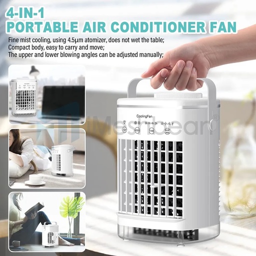 3-in-1 Evaporative Air Cooler Portable Air Cooling Fan w/ Fan & Humidifier