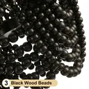 26"Boho Chandelier Draped Wood Beaded Farmhouse Chandelier Ceiling Light Fixture