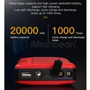 12V Car Battery Jump Starter,20000mAh Large Capacity,USB 5V 2.0A Charger w/light
