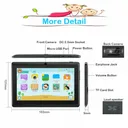 7" Android 8.1 Tablet PC For Kids Quad-Core Dual Cameras WiFi Bundle Case, Green