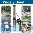 imeshbean 1 HP Well Pump 4'' Submersible Water Pump 207' Max 220V 37GPM w/Control Box
