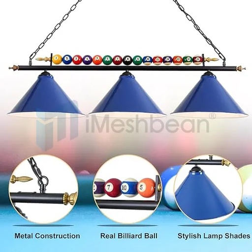 47" Hanging Pool Table Lights Billiard Pool Table Lighting Fixtures for 7' 8' Game Room Pool Table