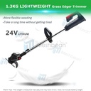iMeshbean 24V Lawn Mower Cordless String Trimmer Weeder Electric Brush Cutter Lawn Edge Compact Power TooliMeshbean