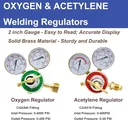 Oxy Acetylene Torch Kit Medium Duty Cutting Torch and Welding Kit Brazing Torch Kit with Dual Gas Welding Hose Regulator