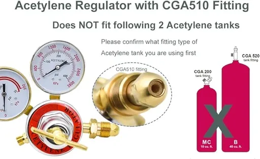 Oxy Acetylene Torch Kit Medium Duty Cutting Torch and Welding Kit Brazing Torch Kit with Dual Gas Welding Hose Regulator