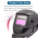 Carbon Fiber Pro Solar Auto Darkening Welding Helmet Arc Tig Mig Mask Grinding Welder