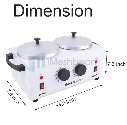 Professional Double Pot Wax Warmer Heater Electric Dual Pro Salon Hot Paraffin SPA Tool