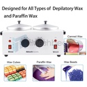 Professional Double Pot Wax Warmer Heater Electric Dual Pro Salon Hot Paraffin SPA Tool
