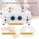 Professional Double Pot Wax Warmer Heater Electric Dual Pro Salon Hot Paraffin SPA Tool