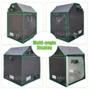 48"x48"x83" Complete Roof Grow Tent Kit w/LED Full Spectrum Grow Light+Air Filte