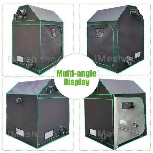 48"x48"x83" Complete Roof Grow Tent Kit w/LED Full Spectrum Grow Light+Air Filte