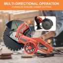 iMeshbean 16" Electric Concrete Cutter Saw Wall Chaser Disc Cutter 3200 W Motor Circular Demo Saw