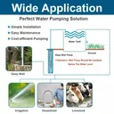 1HP 4” Deep Well Pump 33GPM Submersible Pump 276ft Stainless Steel 115V