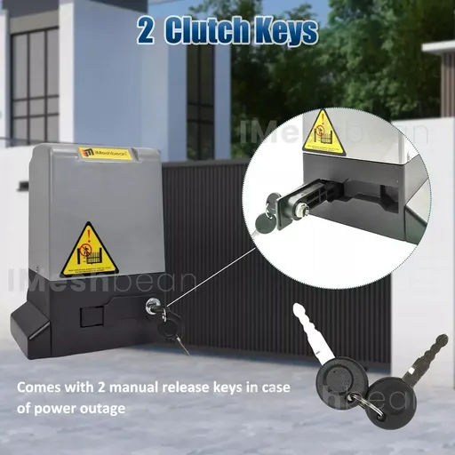 370W 2000LB Rack Driven Automatic Sliding Gate Openerw/ 4 Remotes & Complete Kit