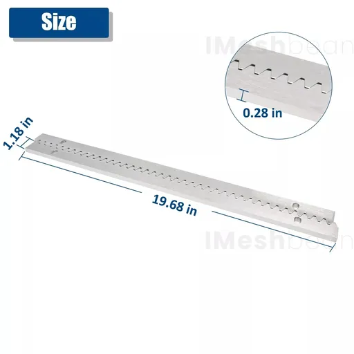 3.28ft Steel Gear Rack 0.28" Thickness For iMeshbean Sliding Gate Opener Motor
