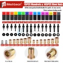 Rivet Nut Tool 16" Rivnut Tool Kit 15 PCS Metric &SAE Mandrels & 145PC Rivet Nut