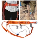 Tree Spikes Adjustable Height Pole Tree Climbing Spurs Steel w/Climbing Gear