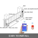 3100lbs Automatic Sliding Gate Opener APP Control With 6 Remotes
