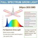 24"x24"x55" Complete Grow Tent Kit w/ LED Full Spectrum Grow Light+Ventilation Inline Fan
