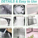2 x 2 Grow Tent Kit With LED Lights Complete Grow Kit With Full Spectrum Grow Light With Carbon Filter 24" x 24" x 55"