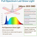 48"x48"x80" Complete Grow Tent Kit w/LED Full Spectrum Grow Light+Air Filter Kit