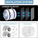 4 x 4 Grow Tent Kit With LED Lights Complete Grow Kit With Air Filter 48" x 48" x 80"