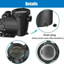 Dual Speed 2HP High-Flo INGROUND Swimming Pool Pump Strainer Energy Saving 230V