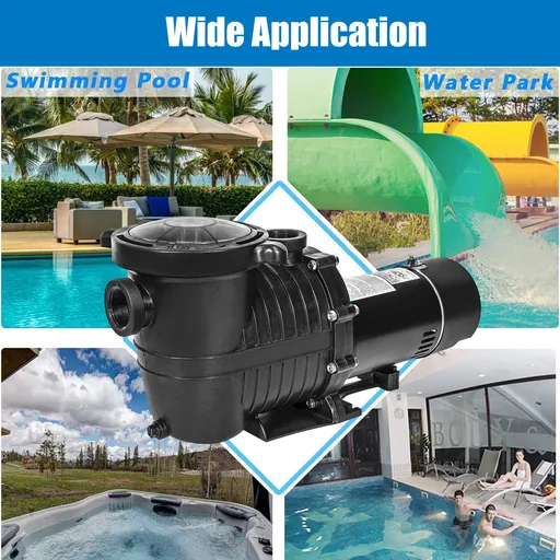 Dual Speed 2HP High-Flo INGROUND Swimming Pool Pump Strainer Energy Saving 230V