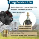 1/2 HP 4 inch Deep Well Submersible Pump 110V 25GPM 150FT Lift 33FT Cord With Control Box