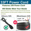 1/2 HP 4 inch Deep Well Submersible Pump 110V 25GPM 150ft Lift 33ft Cord 1.25 inch NPT Discharge