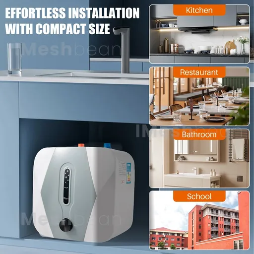 Mini Tank Electric Water Heater For Kitchen Bathroom Home 1500W 110V 95°F-167°F Adjustable 2.6 Gallon 10L