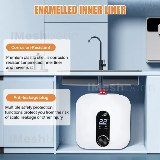 4 Gallon Electric Tank Water Heater Digital Display Kitchen Wholehouse 95°F-167°F